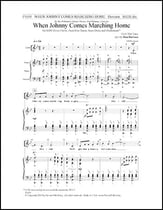 When Johnny Comes Marching Home SATB choral sheet music cover